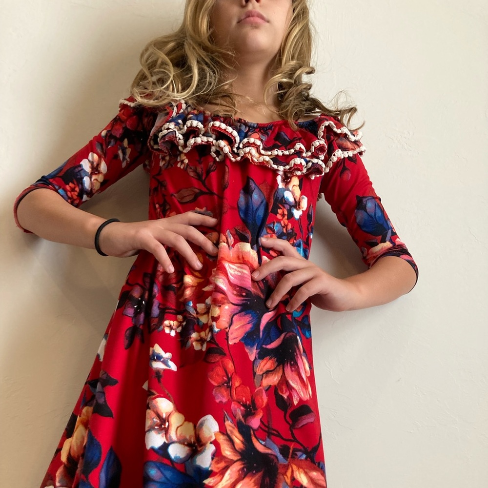 🌹Flower print kid’s dress🌹